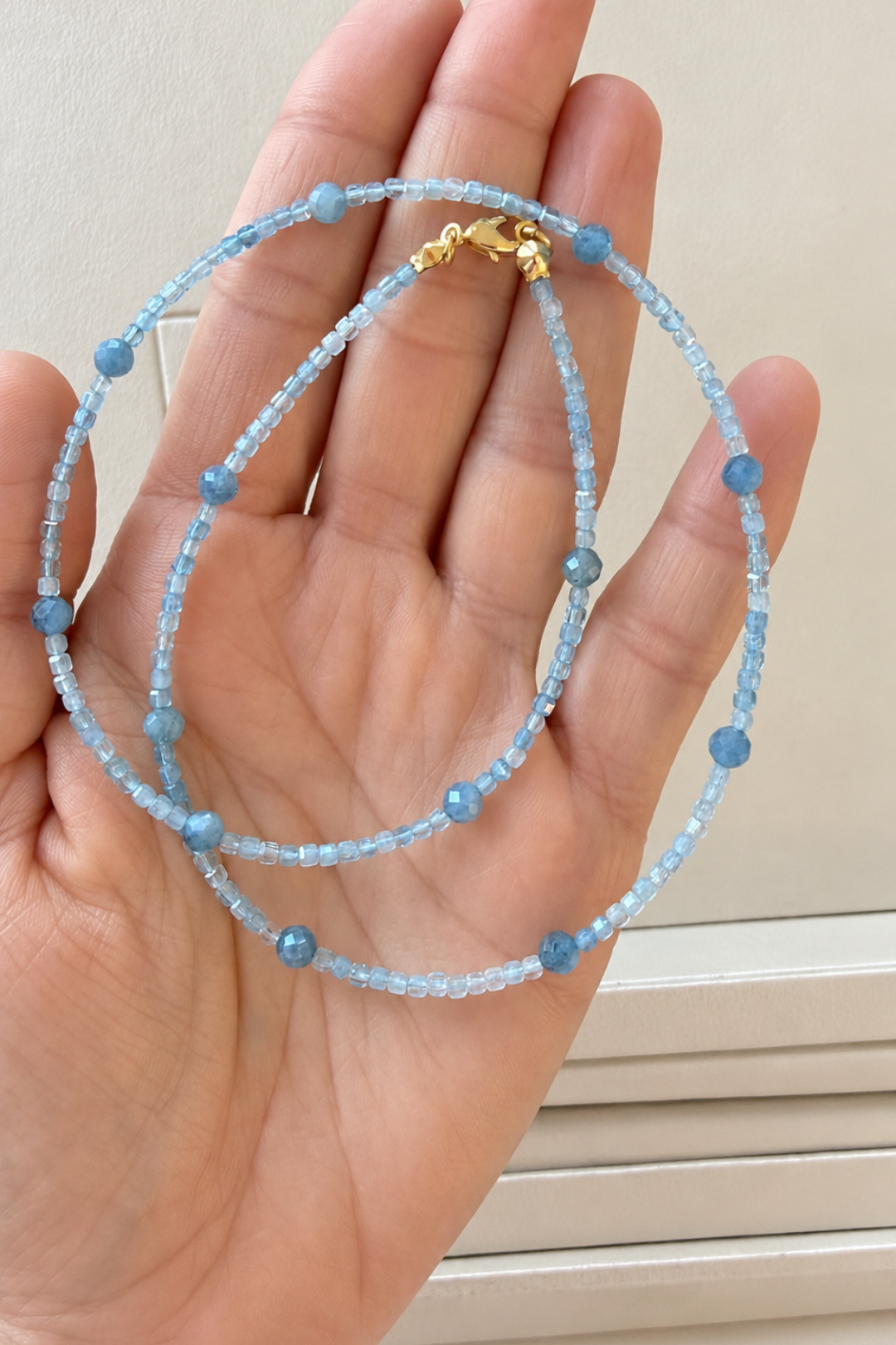 Collar aguamarinas