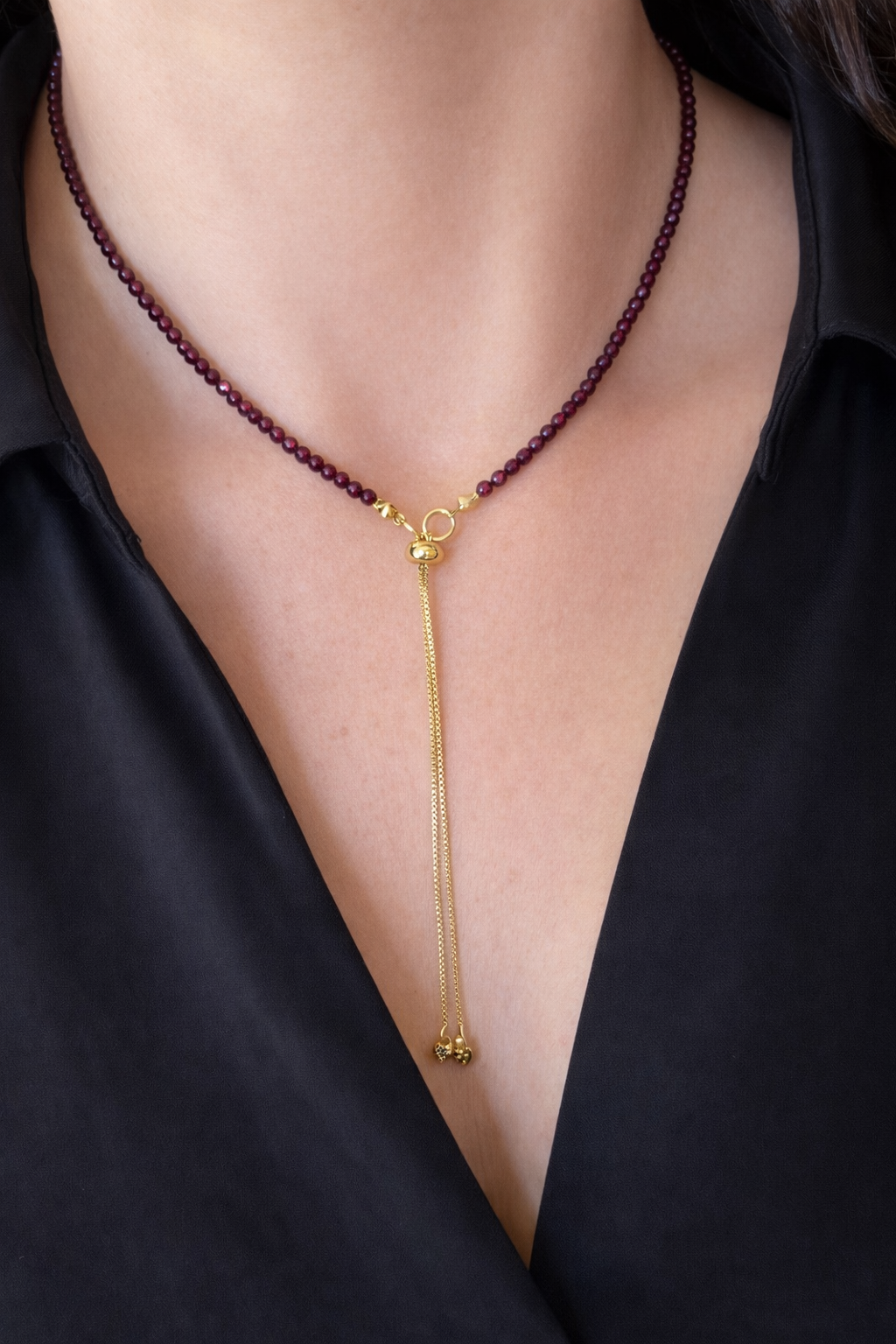 Collar Granates Largo