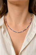 Collar Zafiros y Perlas