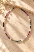 Collar Turmalinas y Perlas
