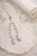 Collar Largo Plata Perlas Barrocas