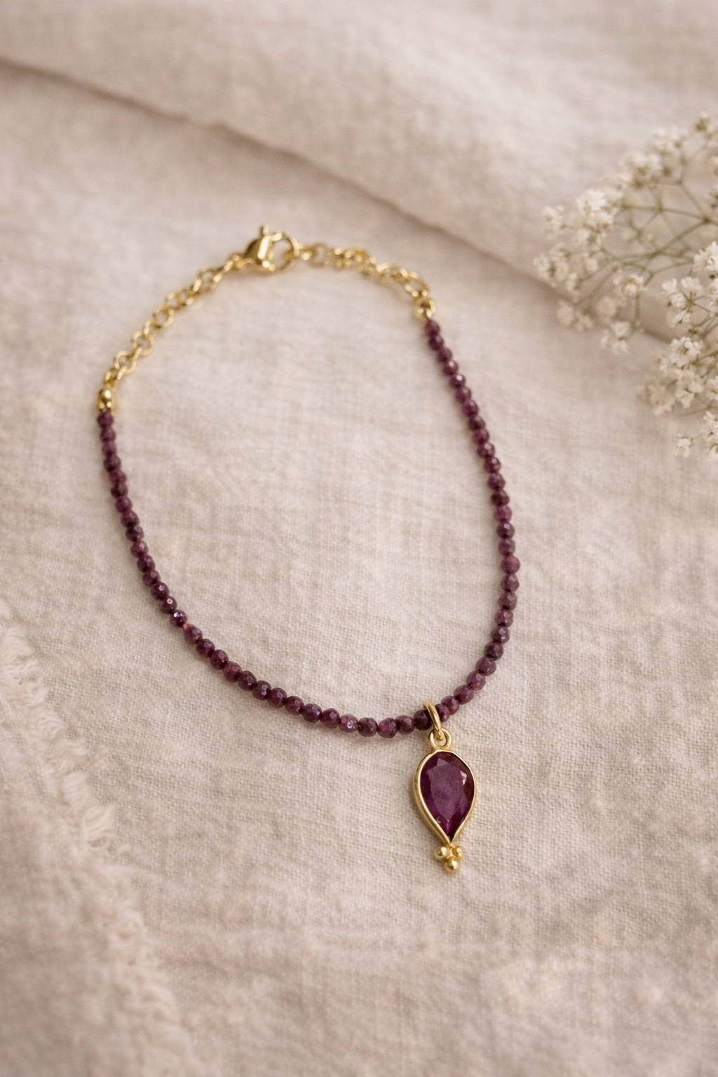 Pulsera Beads de Rubí