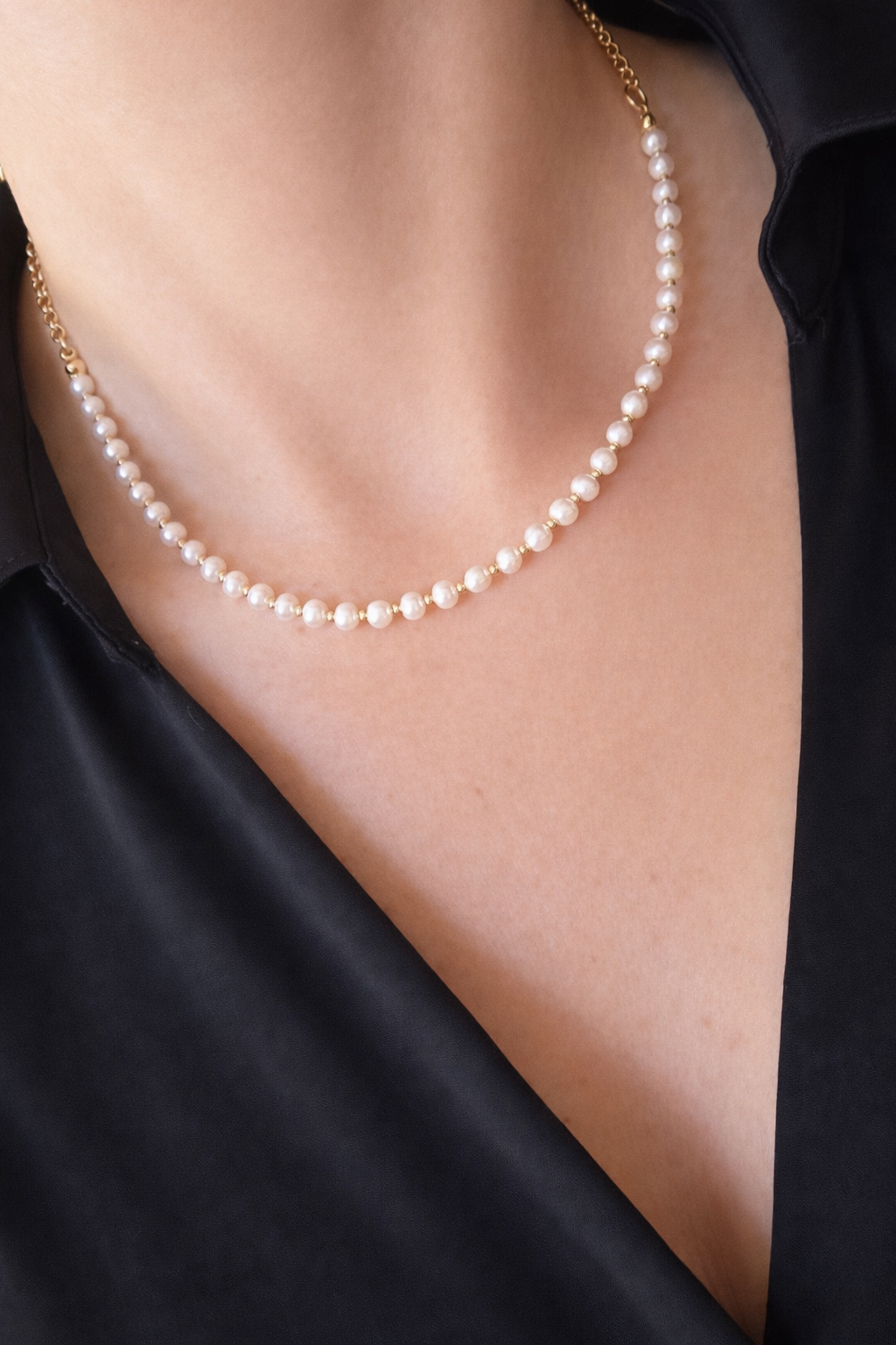 Collar Perlas 4mm Clásico