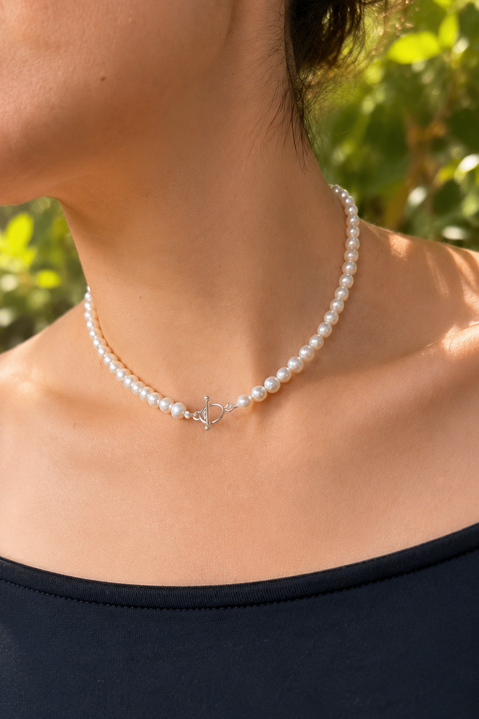 Collar Perlas Cultivadas de Río 4 mm