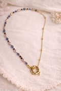 Collar  Perlas, Rubíes y Tanzanitas