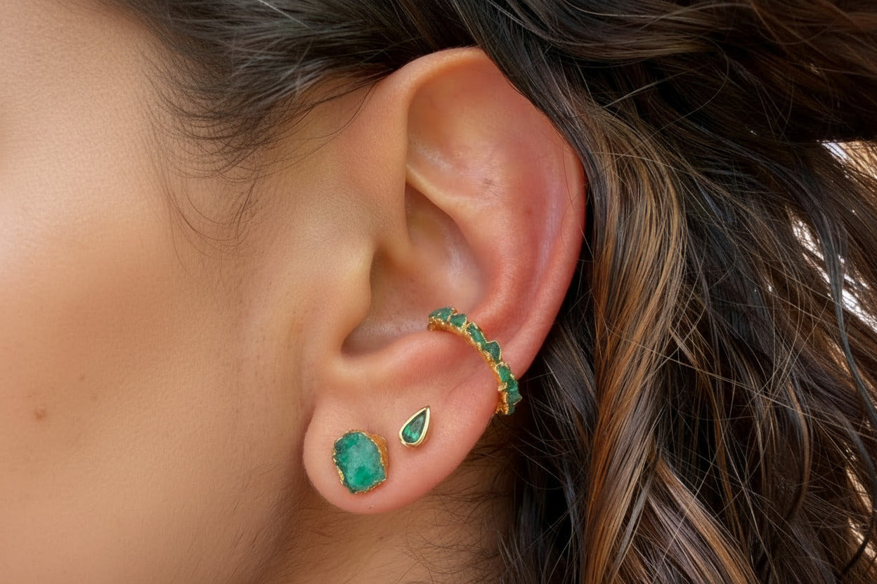 STUDS ESMERALDAS PEQUEÑAS